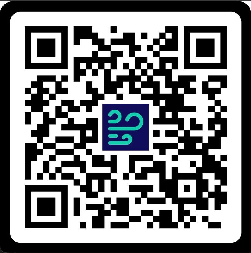 QR code to donate via Zeffy